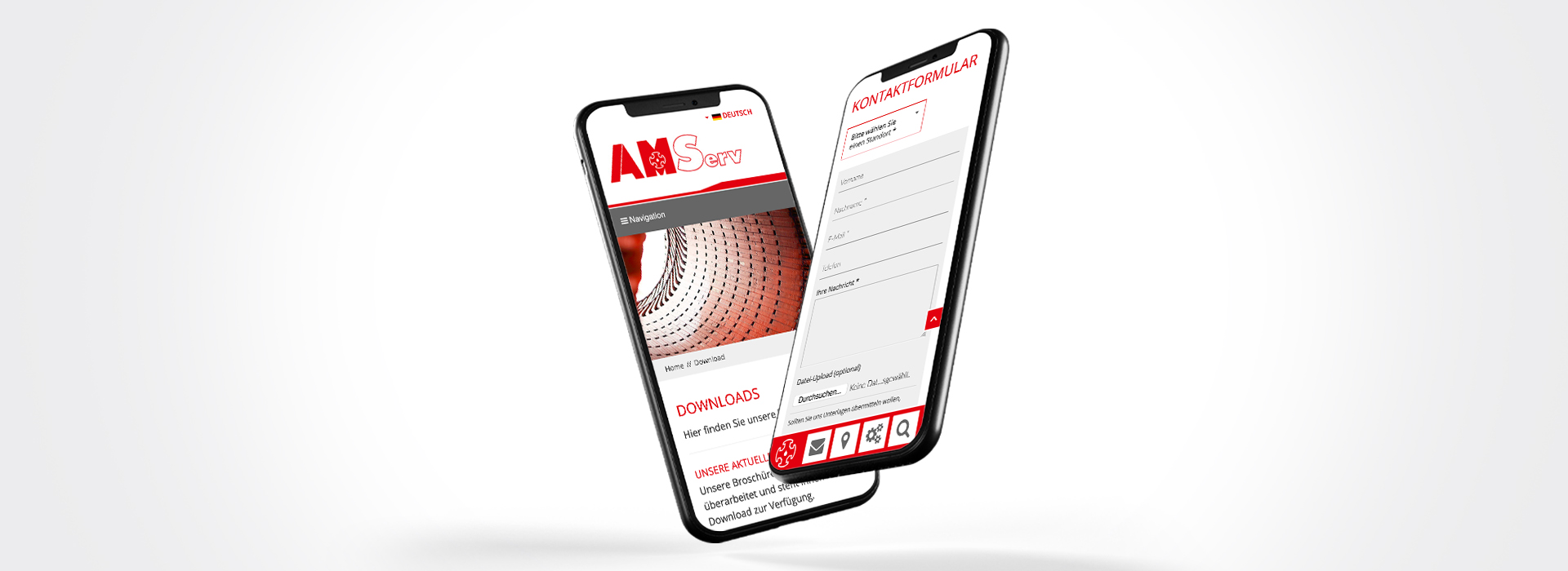 Amserv Relaunch Website Onlinedesign Webdesign Agentur Werbeagentur elbgraphen 